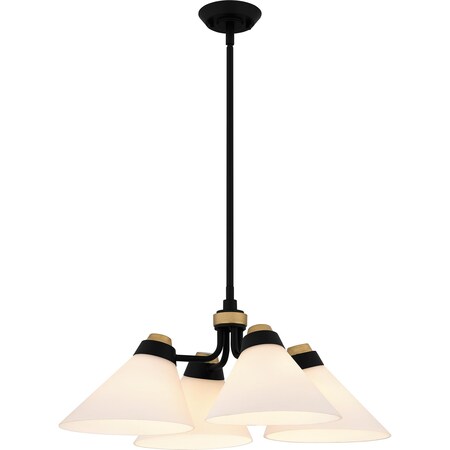 Quoizel Pendant Pendant 4 Lights Matte Black QP6218MBK